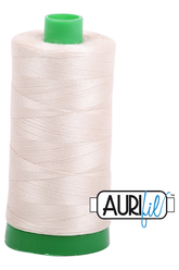 Aurifil Mako 40wt 2-ply Cotton 1000 m 1094 yd. spool - 2310 Light Beige
